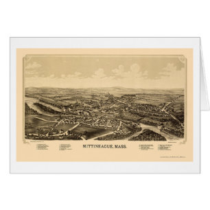 Mittineague, MA Panoramic Map - 1889