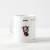 Mitts, avant et après, café ! Mug (Devant gauche)