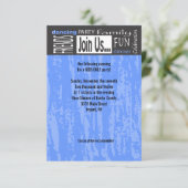 MITZVAH EXPRIME la carte de réception de partie de (Debout devant)