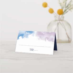 MITZVAH moderne elegante waterverf blauw paars