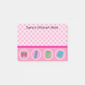 Mitzvah Note Pad - Meisjes (Voorkant)
