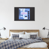 MITZVAH WORDS Bar Bat Mitzvah Inloggen Board Canvas Afdruk (Insitu (Slaapkamer))