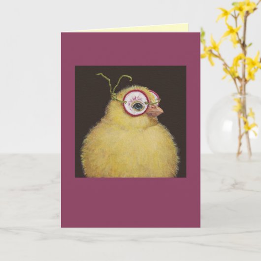 Mitzy la carte peep masquée (Fleur jaune)