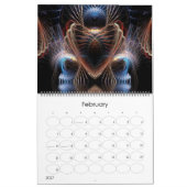 MiX ARTS fractal Calendrier mural de 12 mois (Feb 2027)