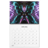 MiX ARTS fractal Calendrier mural de 12 mois (Jan 2027)