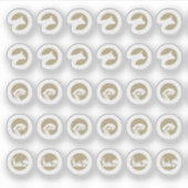 Mix Beef Fish Vegetarian Meal Choice Wedding Sticker (Voorkant)