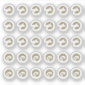 Mix Beef Fish Wedding Place Meal Choice  Sticker (Voorkant)