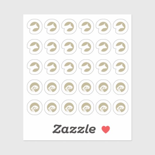 Mix Beef Fish Wedding Place Meal Choice  Sticker (Vel)