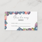 Mix berry - raad hoeveel kussen bruids spel informatiekaartje (Voorkant)