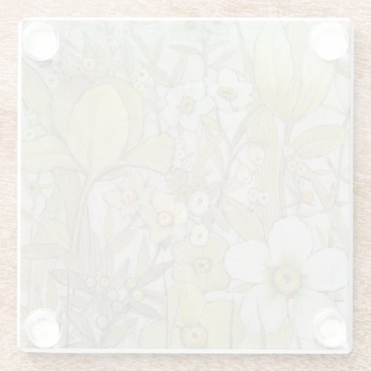 Mix Floral Glazen Onderzetter (Achterkant)