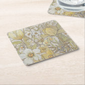 Mix Floral Vierkante Kartonnen Onderzetter (Schuin)