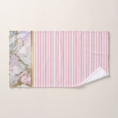 MIX N MATCH MARBLE STRIPE PINK BATHROOM TOWEL SET BAD HANDDOEK (Handdoek)