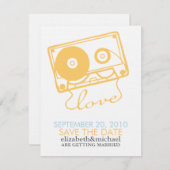 Mix tape d'annonces Love Save the Date (Devant / Derrière)