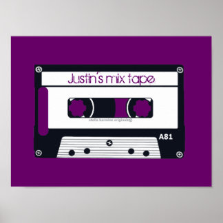  "MIX TAPE"  POSTER POP ART