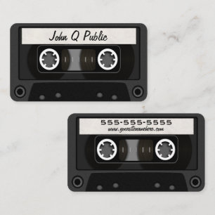 Mix tape zwart visitekaartje