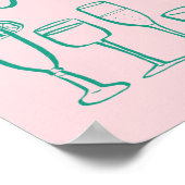 MIX UP MOCKTAILS Aangepaste Bar Keuken Kunst Poster (Hoek)