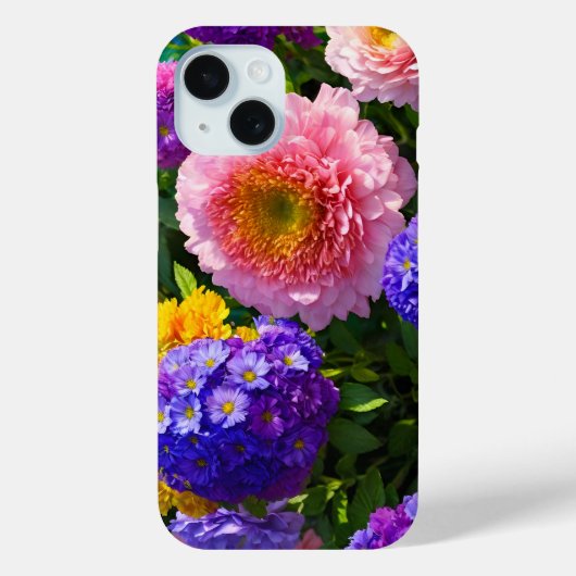 Mix van bloemen Case-Mate iPhone case (Achterkant)