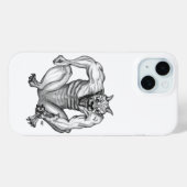 MixCreature Troll Golem Devil, Black and White Case-Mate iPhone Case (Achterkant (horizontaal))