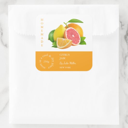 Mixed Citrus Small Business Label (Tas)