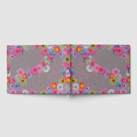 Mixed flowers in modern art gastenboek (Volledig)