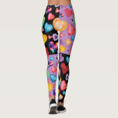 Mixed Hearts-patroon Leggings (Achterkant)
