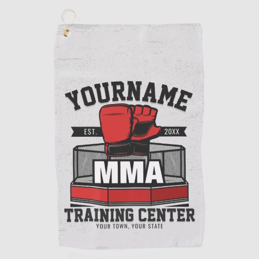 Mixed Martial Arts VOEG NAAM TOE MMA Fight Trainin Golfhanddoek (Voorkant)