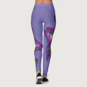 Mixed Media Abstracte kunst Leggings (Achterkant)