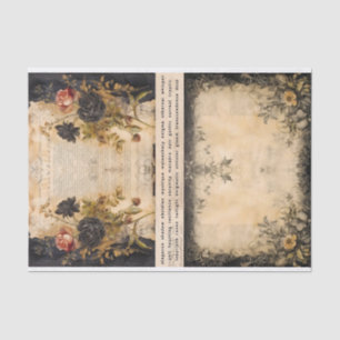 Mixed Media Artiest Junk Journal Dark Gothic Tissuepapier