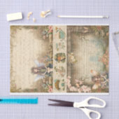Mixed Media Artiest Junk Journal Fairy Collage Tissuepapier (Craft)