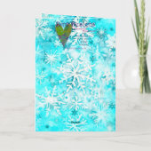 Mixed Media Bunny Print Kerst Kaart AP4448B1 (Achterkant)