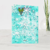 Mixed Media Cat Print Kerst Kaart AP415A1 (Achterkant)