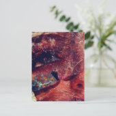 Mixed Media Face Abstract Briefkaart (Staand voorkant)