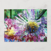 Mixed Media Flower Collage Briefkaart (Voorkant)