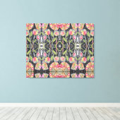 Mixed Media Flowers Abstract Canvas Afdruk (Insitu (Houten vloer))