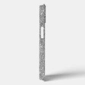 Mixed Metal 3D Glitter Goud Monogram Case-Mate iPhone Case (Achterkant / Rechts)