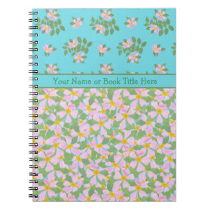 Mixed Pink Dog Roos Floral Spiral Notitieboek