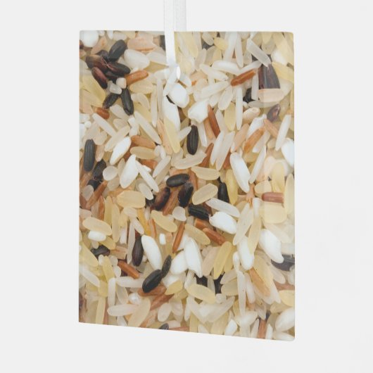 Mixed rice glas ornament (Voorkant links)