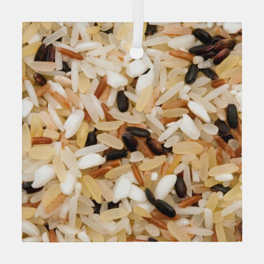Mixed rice glas ornament (Achterkant)