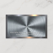 Mixer | Audio-ingenieur | Metaal Visitekaartje (Achterkant)