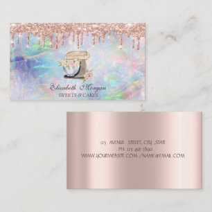 Mixer Bloemen Glittersprenkels Opal Bakkerij Visitekaartje