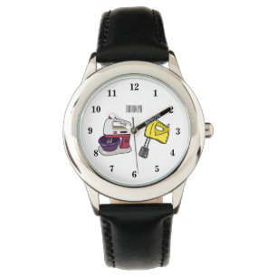 Mixer cartoon illustratie horloge