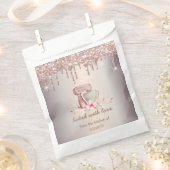 Mixer Flowers Rose Gold Glitter Drips Bakery    Bedankzakje (Geknipt)