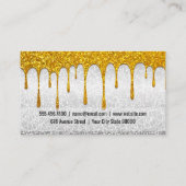 Mixer | Gouden Glitter Druppel Visitekaartje (Achterkant)