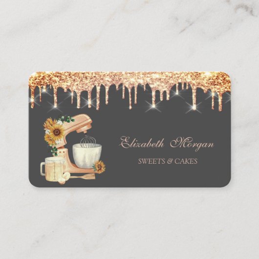 Mixer Sunflower Chic Drids Bakery Tools Visitekaartje