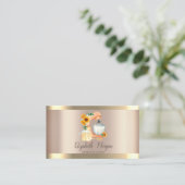 Mixer Sunflower Gold Stripes Bakery Visitekaartje (Staand voorkant)