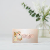 Mixer Sunflower Roos Gold Brush Stroke,Bakery Visitekaartje (Staand voorkant)