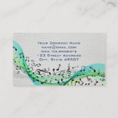 Mixer | Tech Achtergrond | Muzieknotities Visitekaartje (Achterkant)