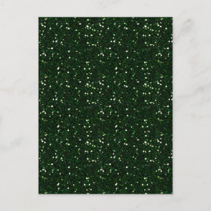 MIXMATCH DARK EMERALD GREEN WHITE GLITTER BACKGROU BRIEFKAART