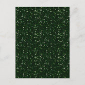 MIXMATCH DARK EMERALD GREEN WHITE GLITTER BACKGROU BRIEFKAART (Voorkant)
