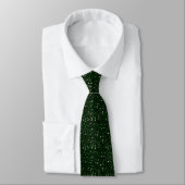 MIXMATCH DARK EMERALD GREEN WHITE GLITTER BACKGROU STROPDAS (Gebonden)
